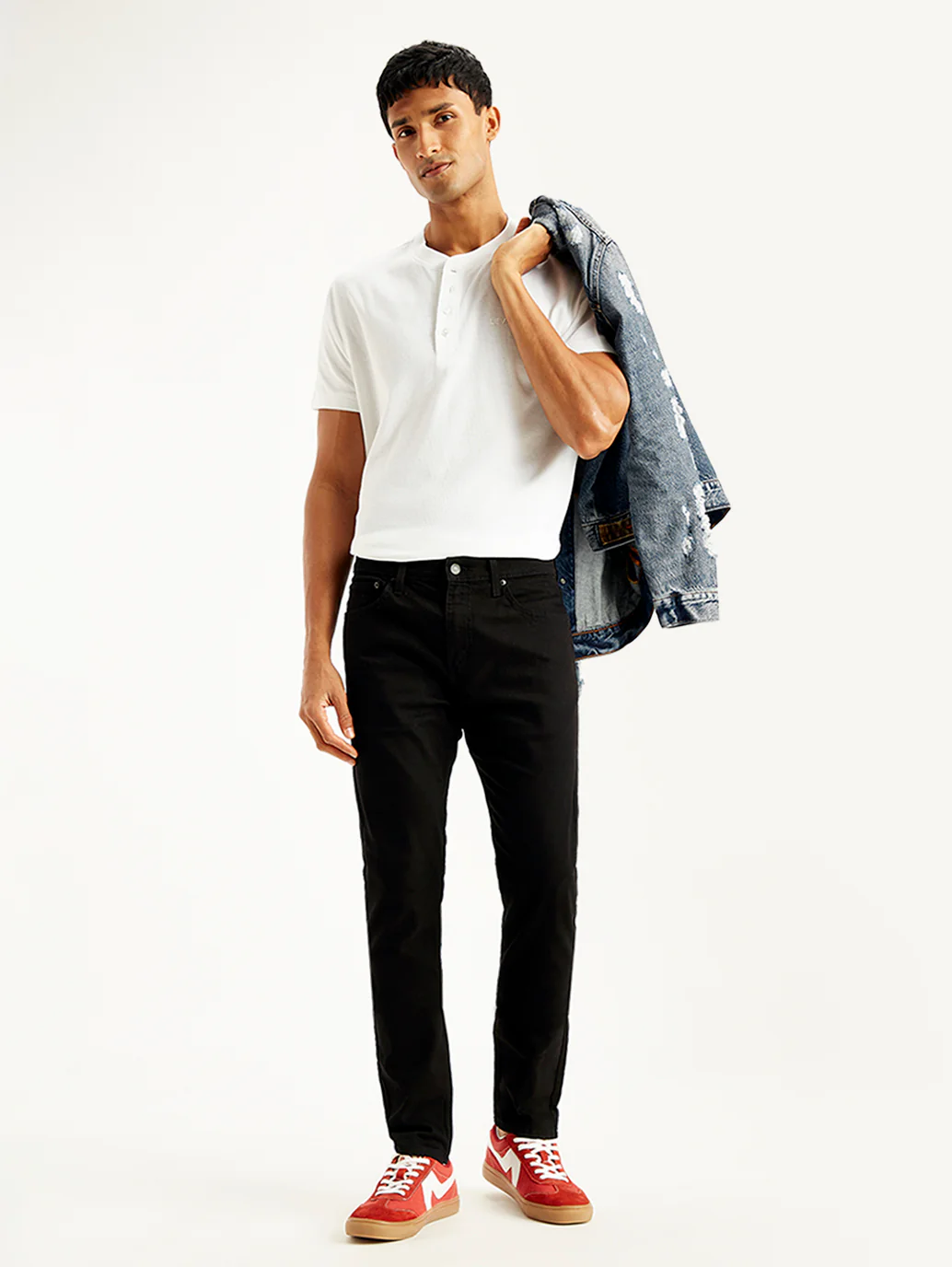 Men's 512 Black Slim Tapered Fit Mid Rise Jeans