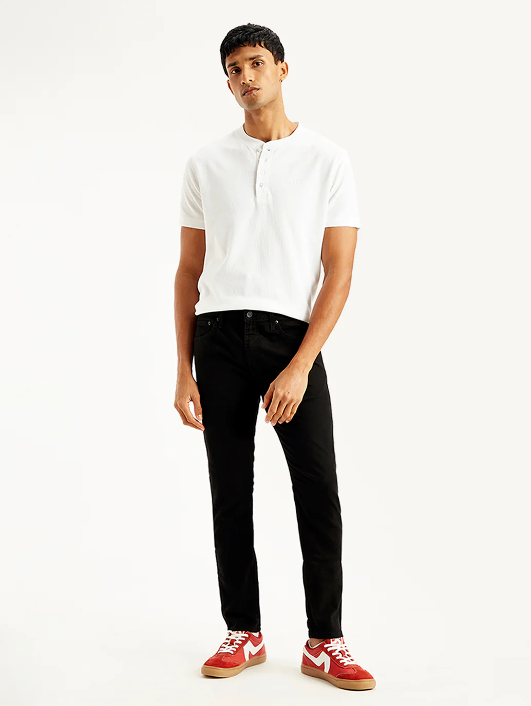 Men's 512 Black Slim Tapered Fit Mid Rise Jeans - Image 2