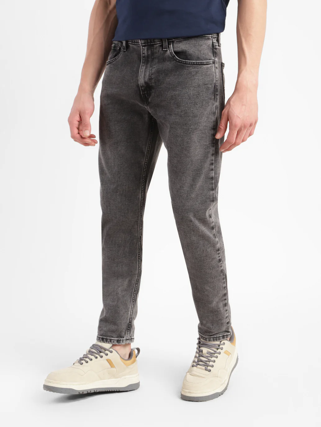 Men's 512 Black Slim Tapered Fit Mid Rise Jeans - Image 5