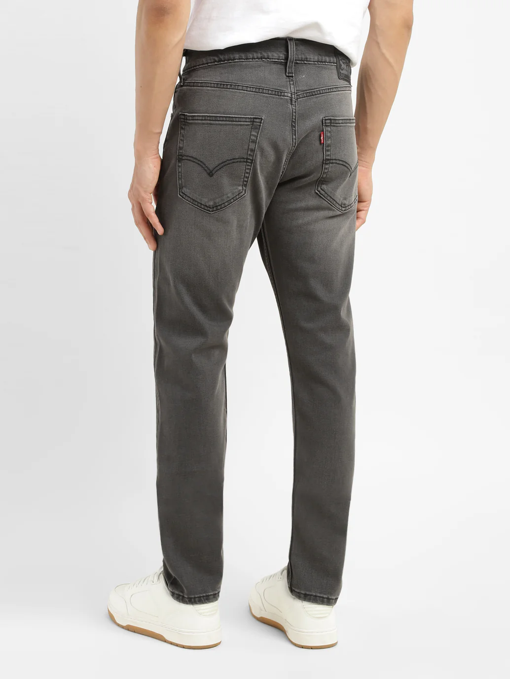 Men's 512 Charcoal Grey Slim Tapered Fit Mid Rise Jeans - Image 2