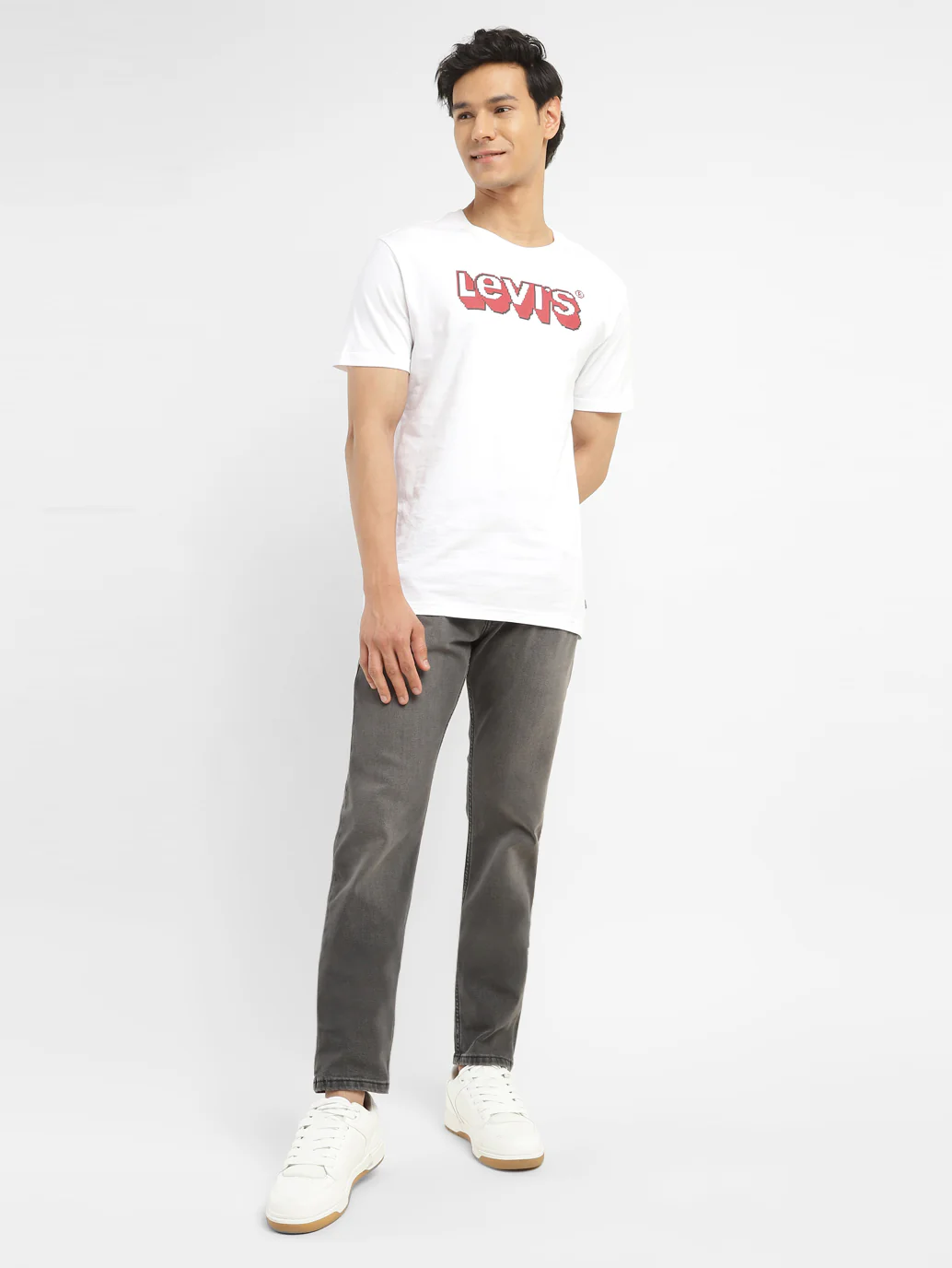 Men's 512 Charcoal Grey Slim Tapered Fit Mid Rise Jeans - Image 7