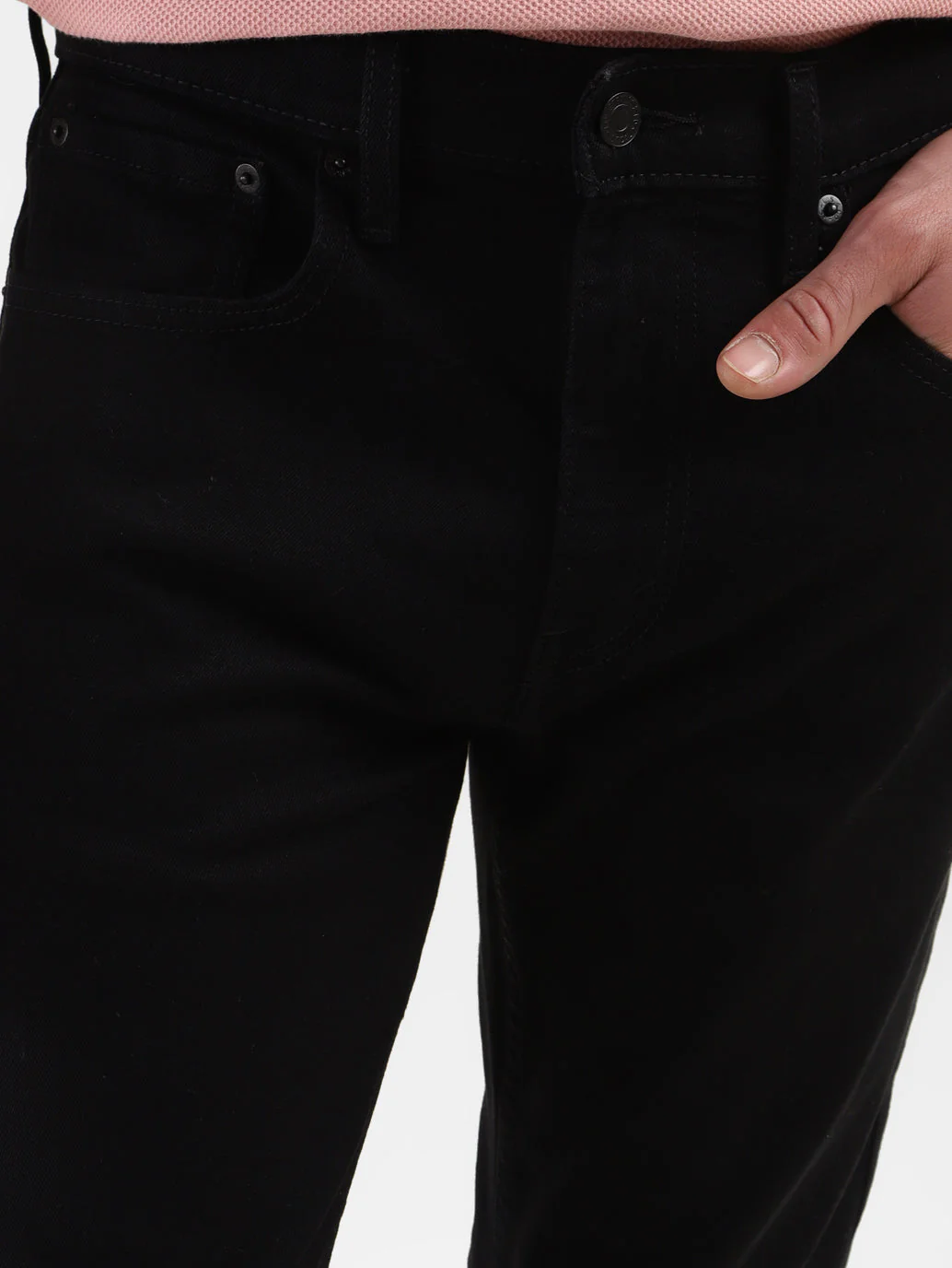 Men's 512 Black Slim Tapered Fit Mid Rise Jeans - Image 5
