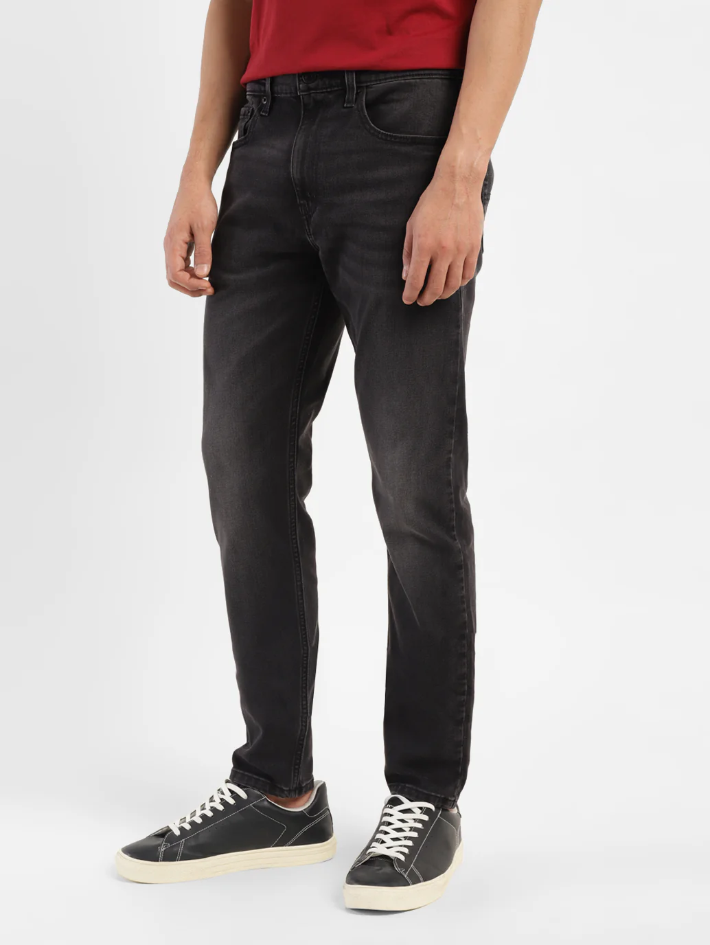 Men's 512 Black Slim Tapered Fit Mid Rise Jeans - Image 5