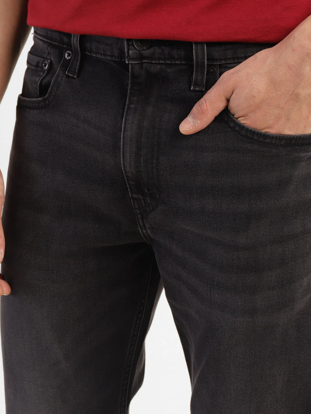 Men's 512 Black Slim Tapered Fit Mid Rise Jeans - Image 7