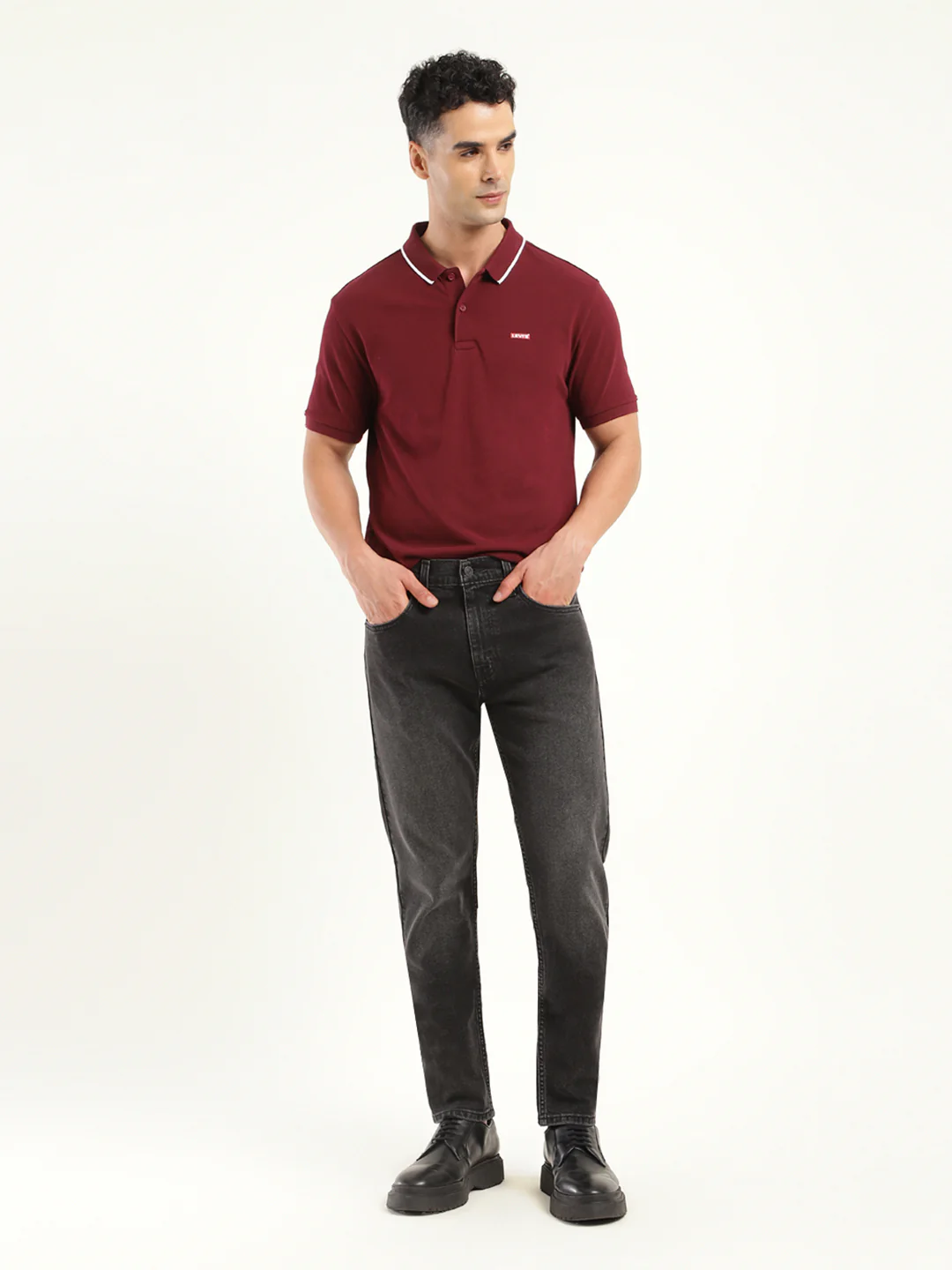 Men's 512 Black Slim Tapered Fit Mid Rise Jeans