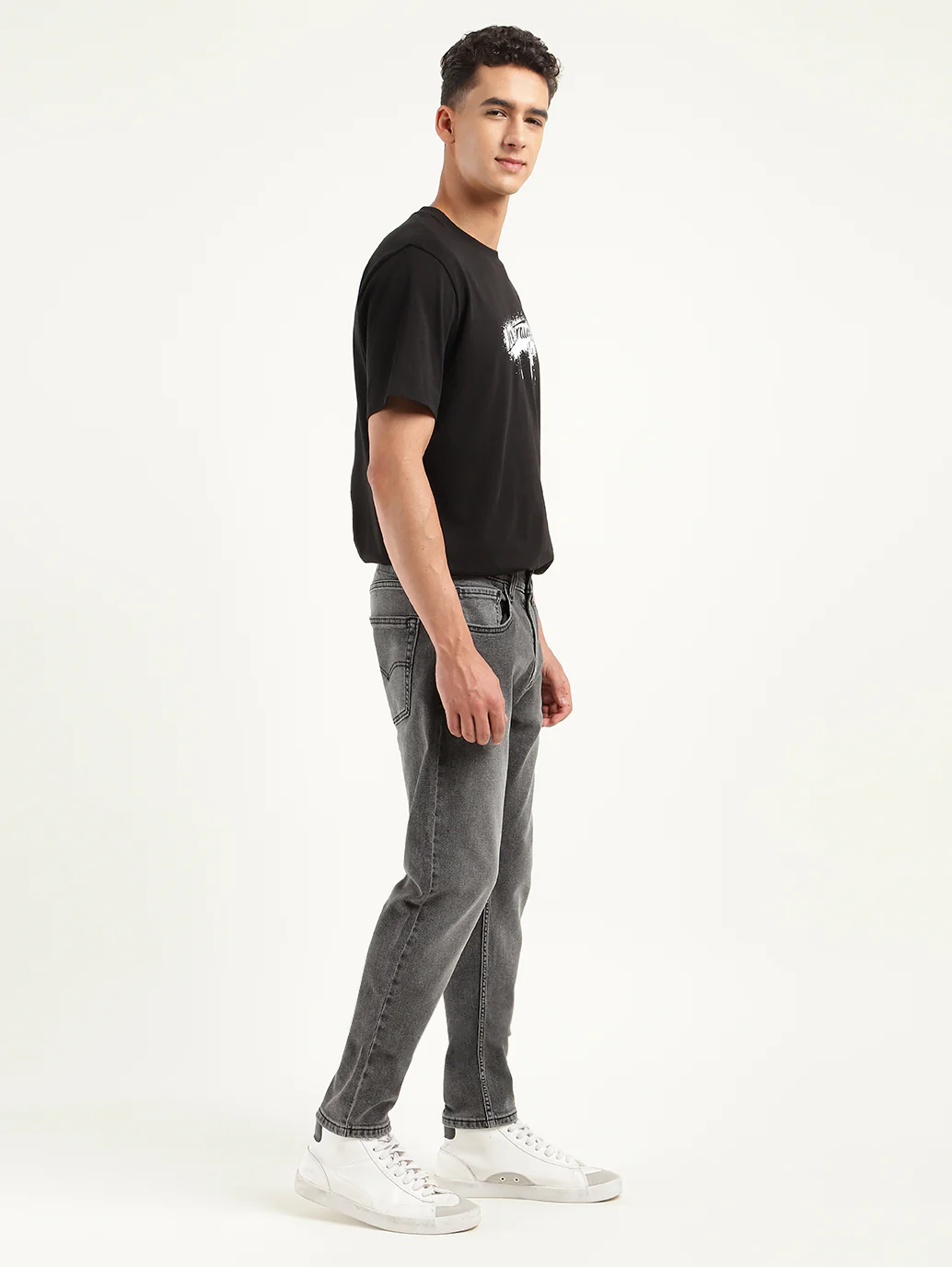 Men's 512 Black Slim Tapered Fit Mid Rise Jeans