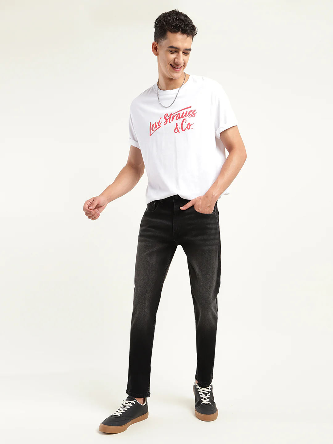 Men's 512 Black Slim Tapered Fit Mid Rise Jeans