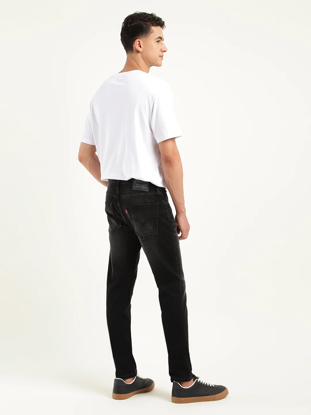 Men's 512 Black Slim Tapered Fit Mid Rise Jeans - Image 3