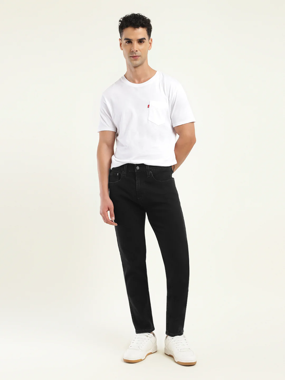 Men's 512 Black Slim Tapered Fit Mid Rise Jeans - Image 2