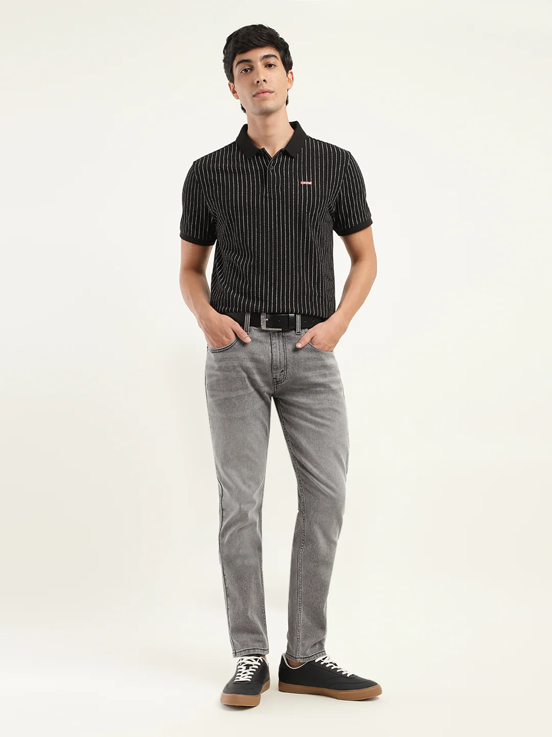 Men's 512 Grey Slim Tapered Fit Mid Rise Jeans