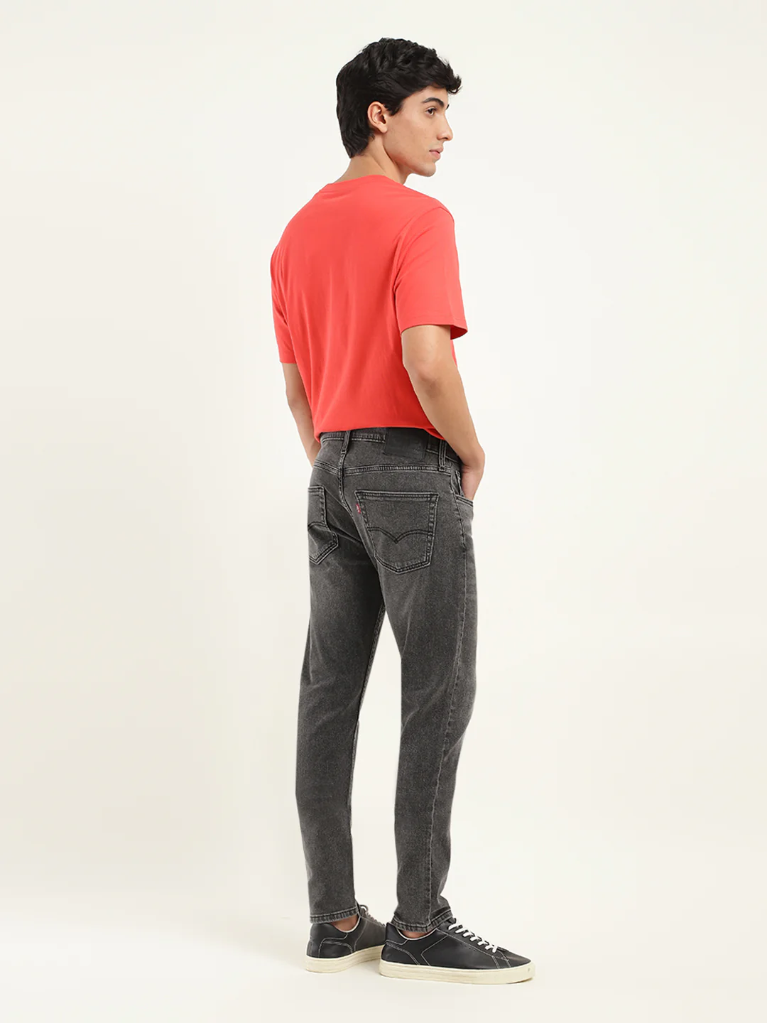 Men's 512 Charcoal Grey Slim Tapered Fit Mid Rise Jeans - Image 3