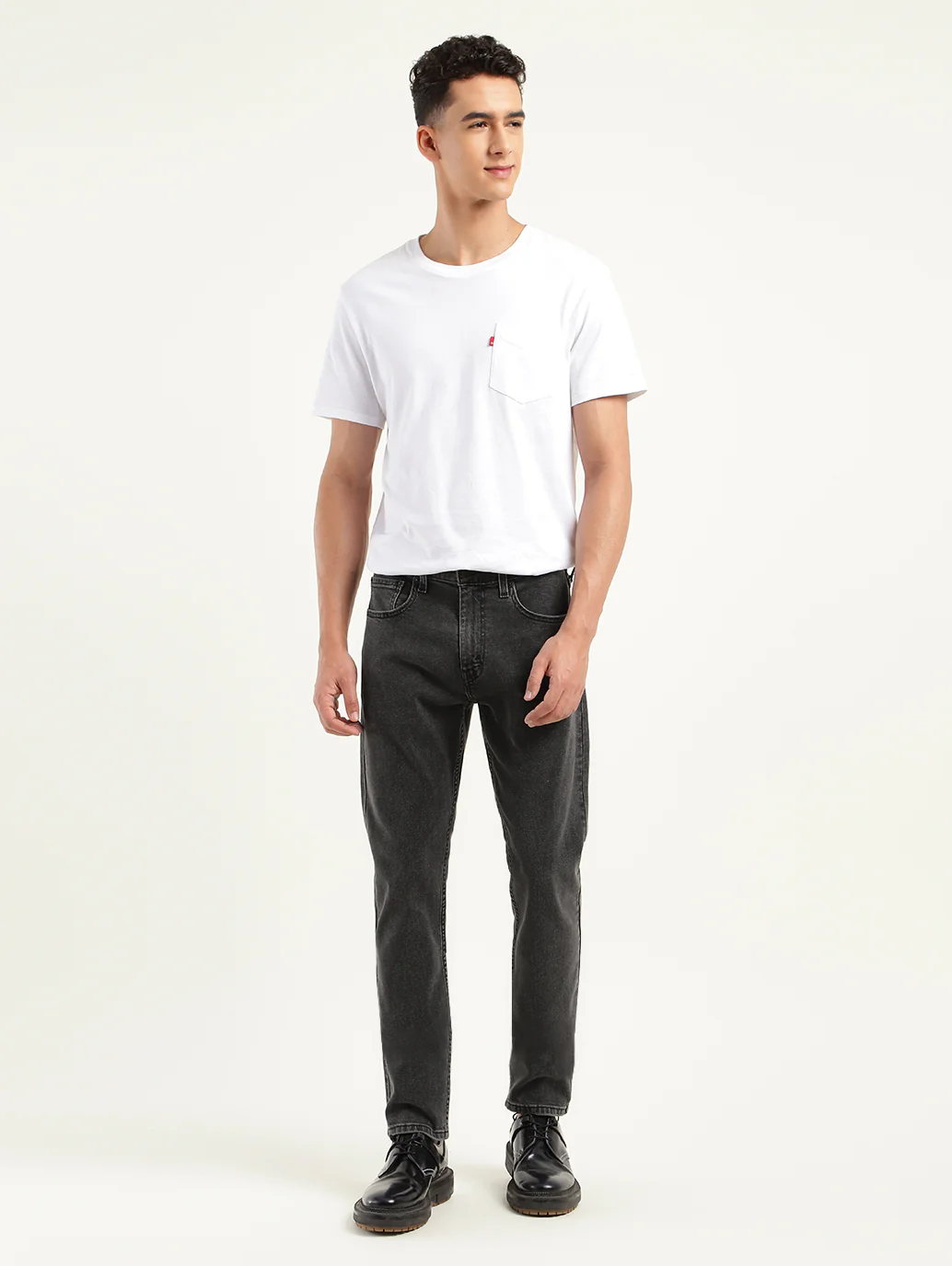 Men's 512 Charcoal Grey Slim Tapered Fit Mid Rise Jeans