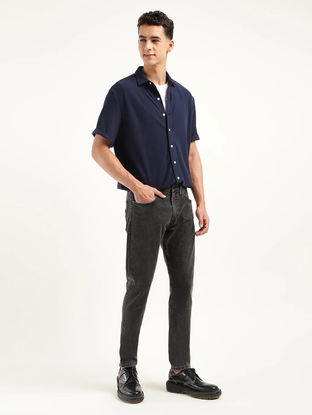 Men's 512 Charcoal Grey Slim Tapered Fit Mid Rise Jeans - Image 6