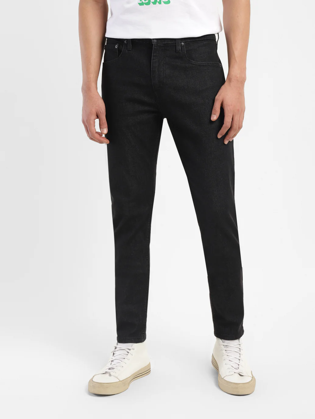 Men's 512 Black Slim Tapered Fit Mid Rise Jeans - Image 2