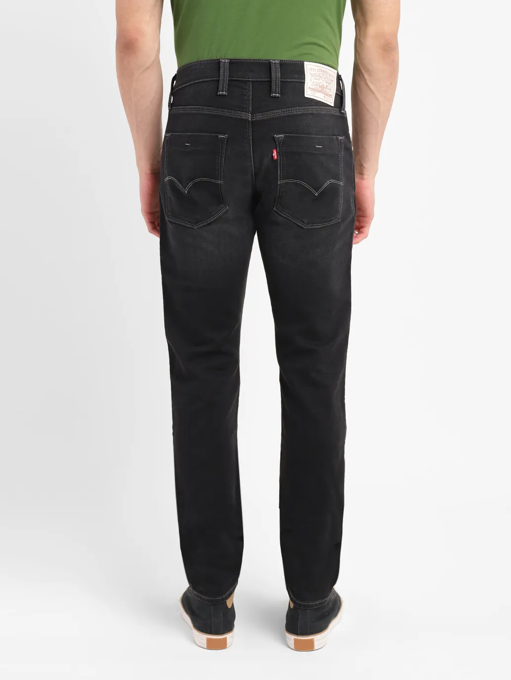 Men's 512 Black Slim Tapered Fit Mid Rise Jeans - Image 3