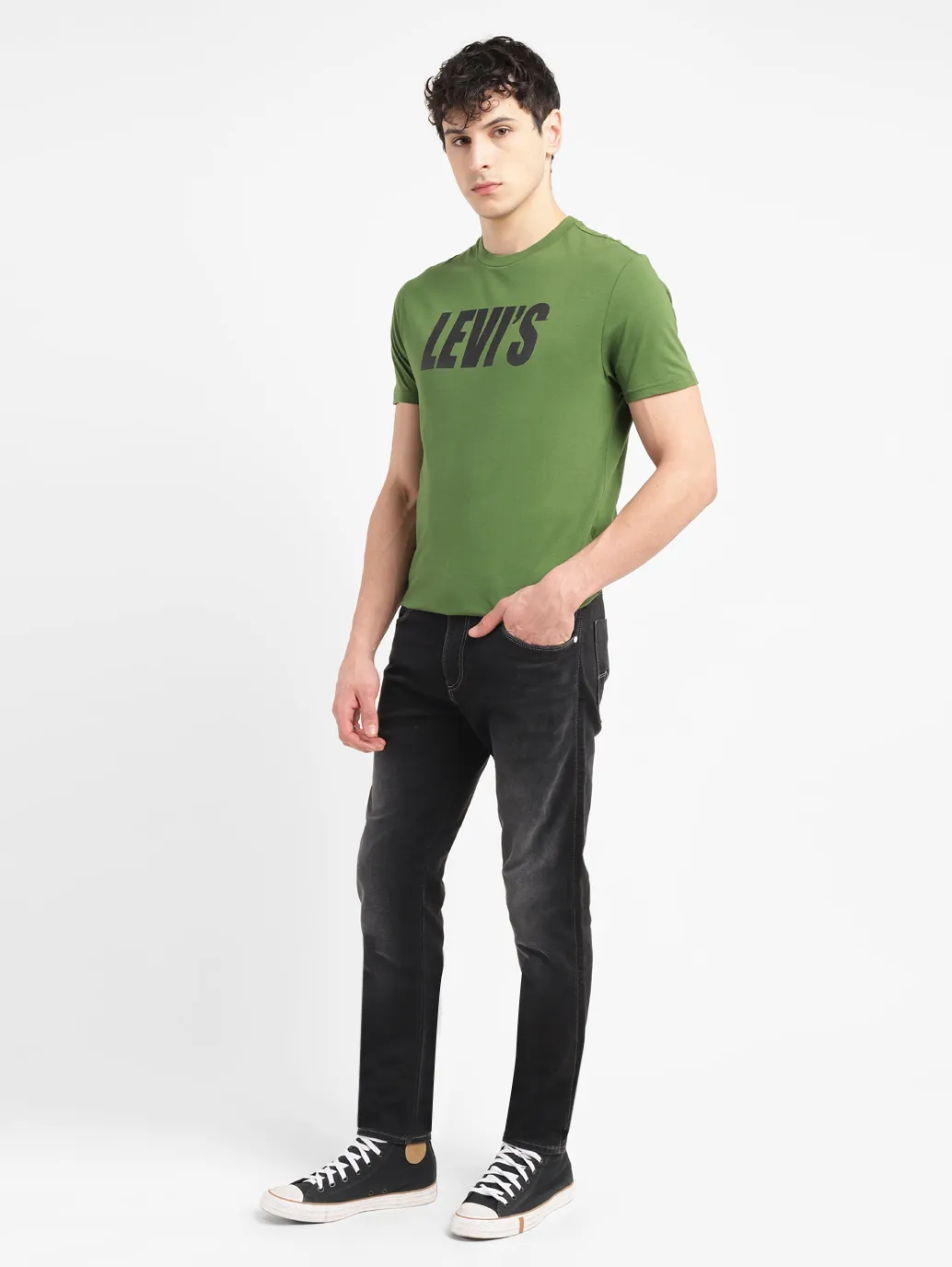 Men's 512 Black Slim Tapered Fit Mid Rise Jeans - Image 8