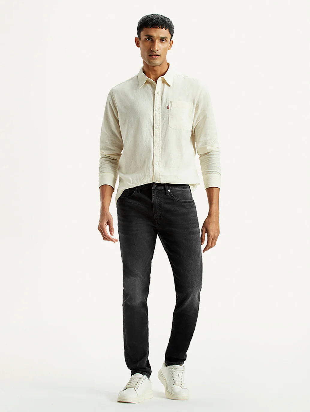 Men's 512 Black Slim Tapered Fit Mid Rise Jeans