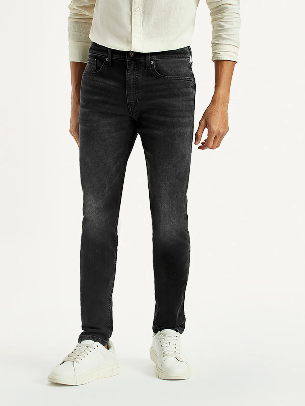 Men's 512 Black Slim Tapered Fit Mid Rise Jeans - Image 2