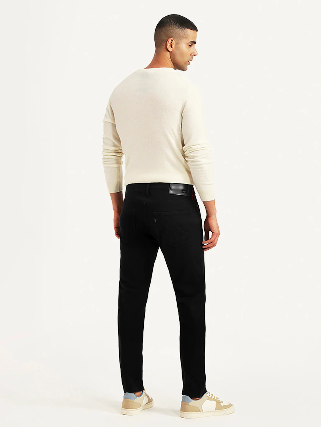 Men's Redloop 512 Black Slim Tapered Fit Mid Rise Jeans - Image 5