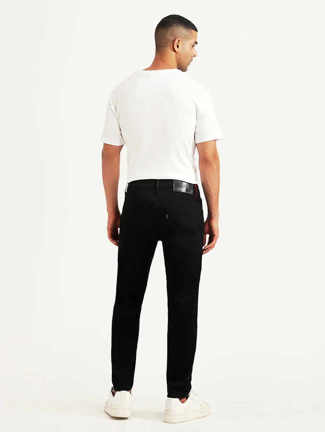 Men's Redloop 512 Black Slim Tapered Fit Mid Rise Jeans - Image 5