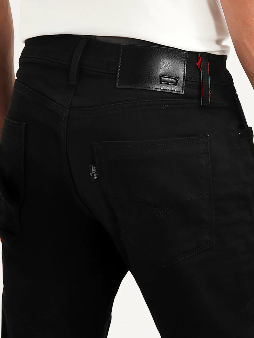 Men's Redloop 512 Black Slim Tapered Fit Mid Rise Jeans - Image 6