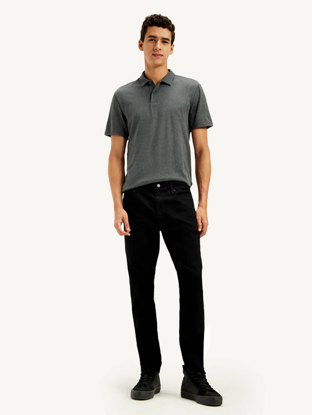 Men's 512 Black Slim Tapered Fit Mid Rise Jeans - Image 6