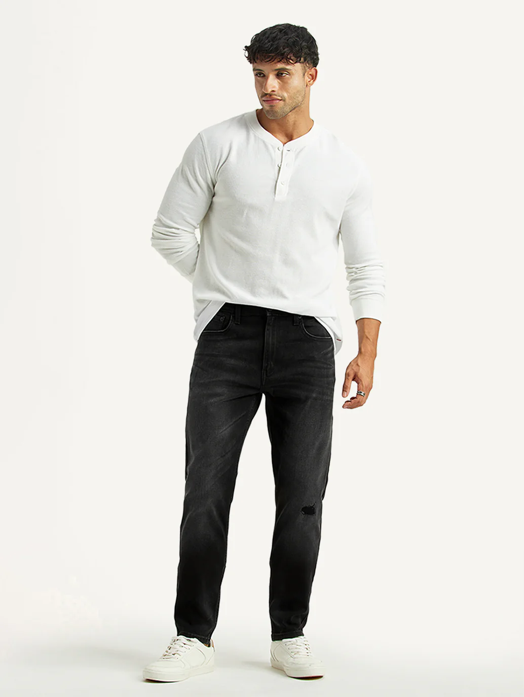 Men's 512 Black Slim Tapered Fit Hyper Stretch Jeans - Image 7
