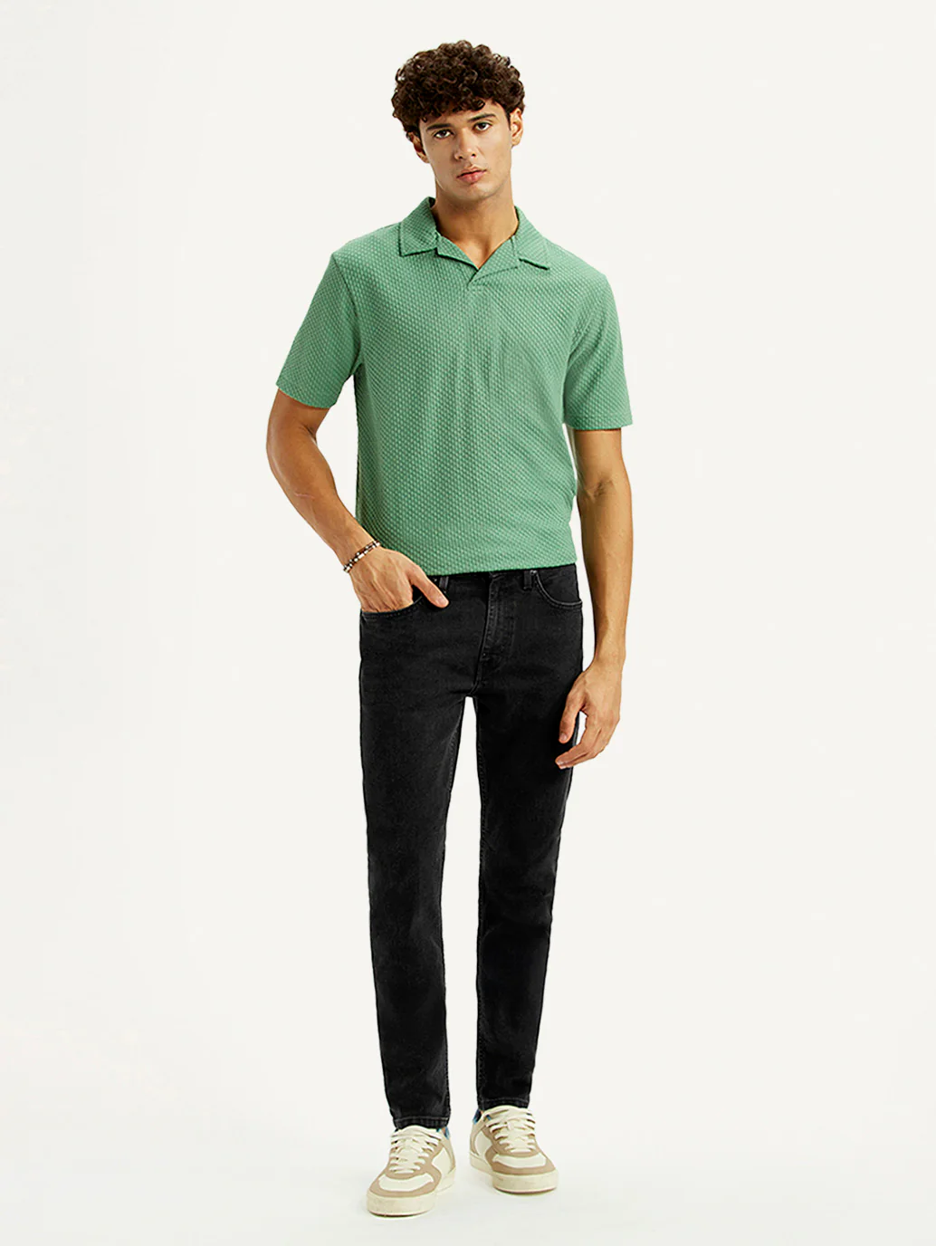 Men's 512 Black Slim Tapered Fit Mid Rise Jeans