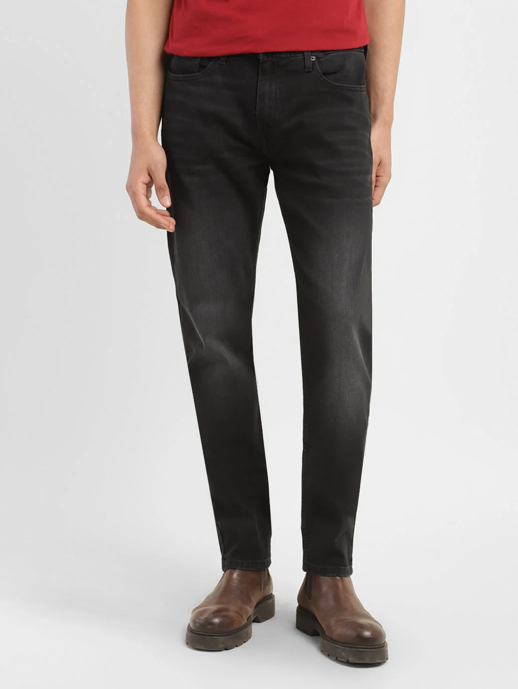 Men's 512 Black Slim Tapered Fit Mid Rise Jeans - Image 7