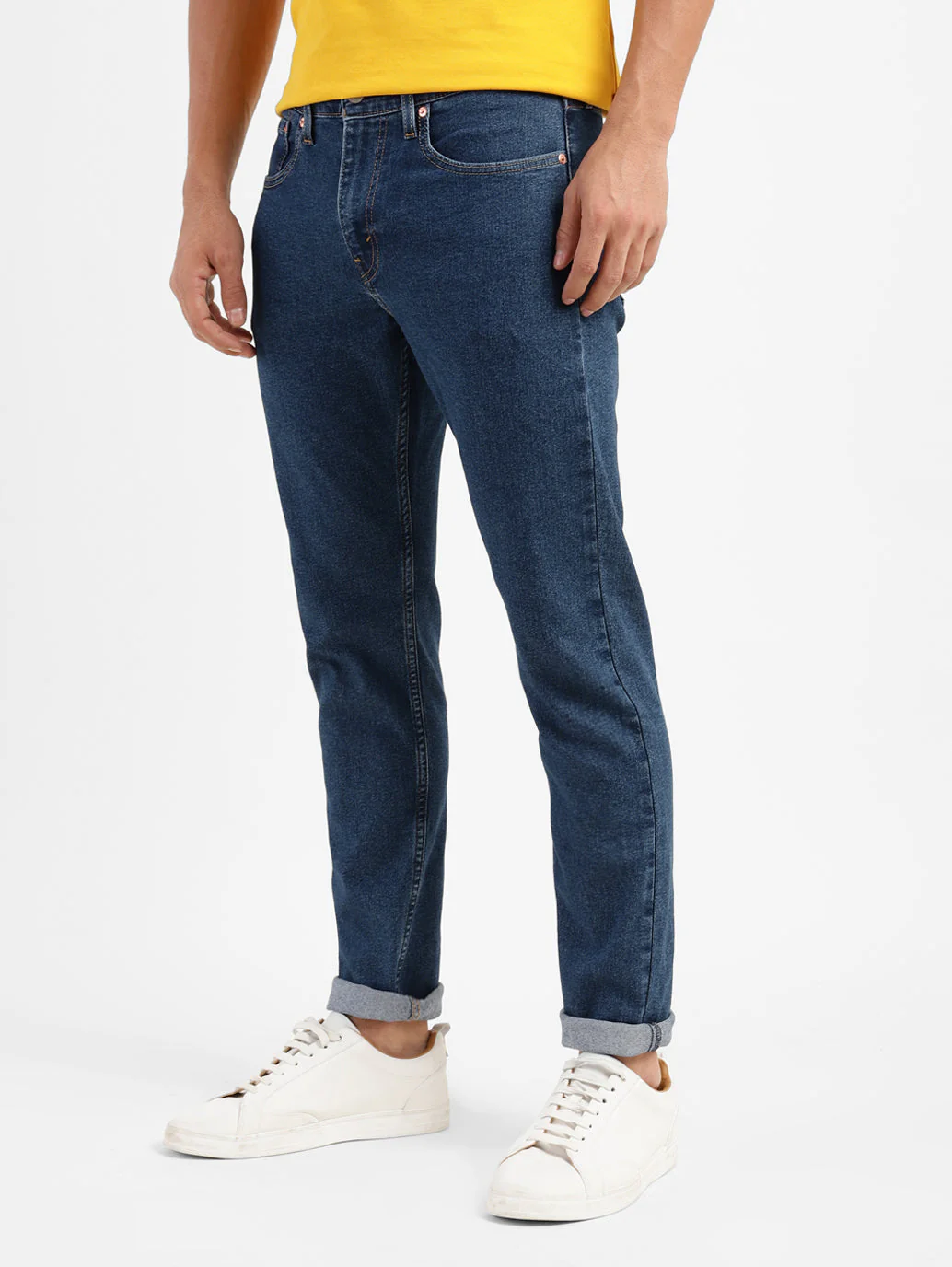Men's 512 Blue Slim Tapered Fit Mid Rise Jeans - Image 5