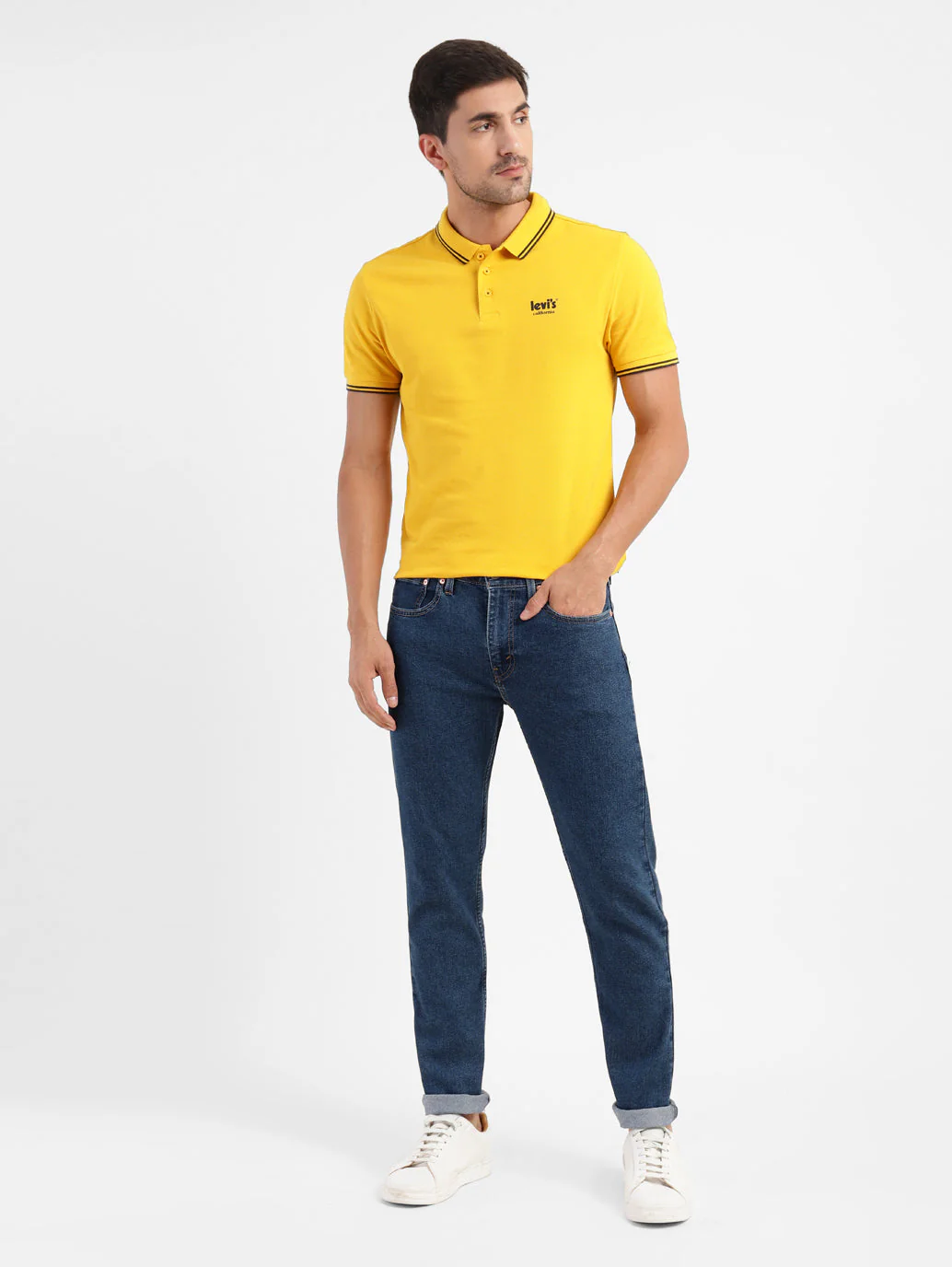 Men's 512 Blue Slim Tapered Fit Mid Rise Jeans - Image 8