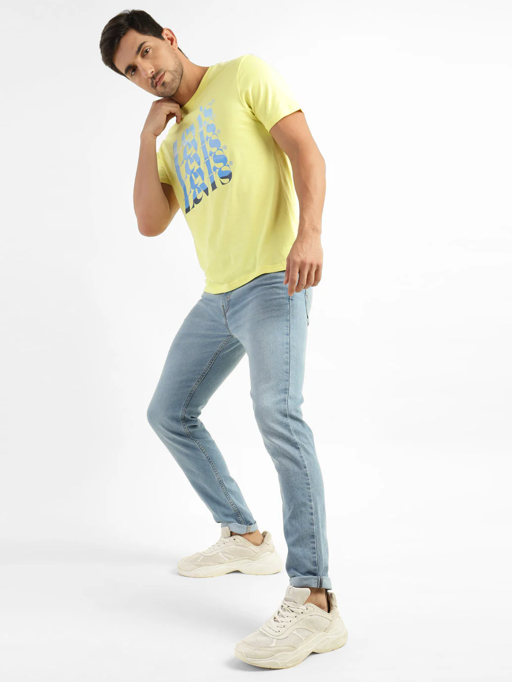 Men's 512 Blue Slim Tapered Fit Mid Rise Jeans