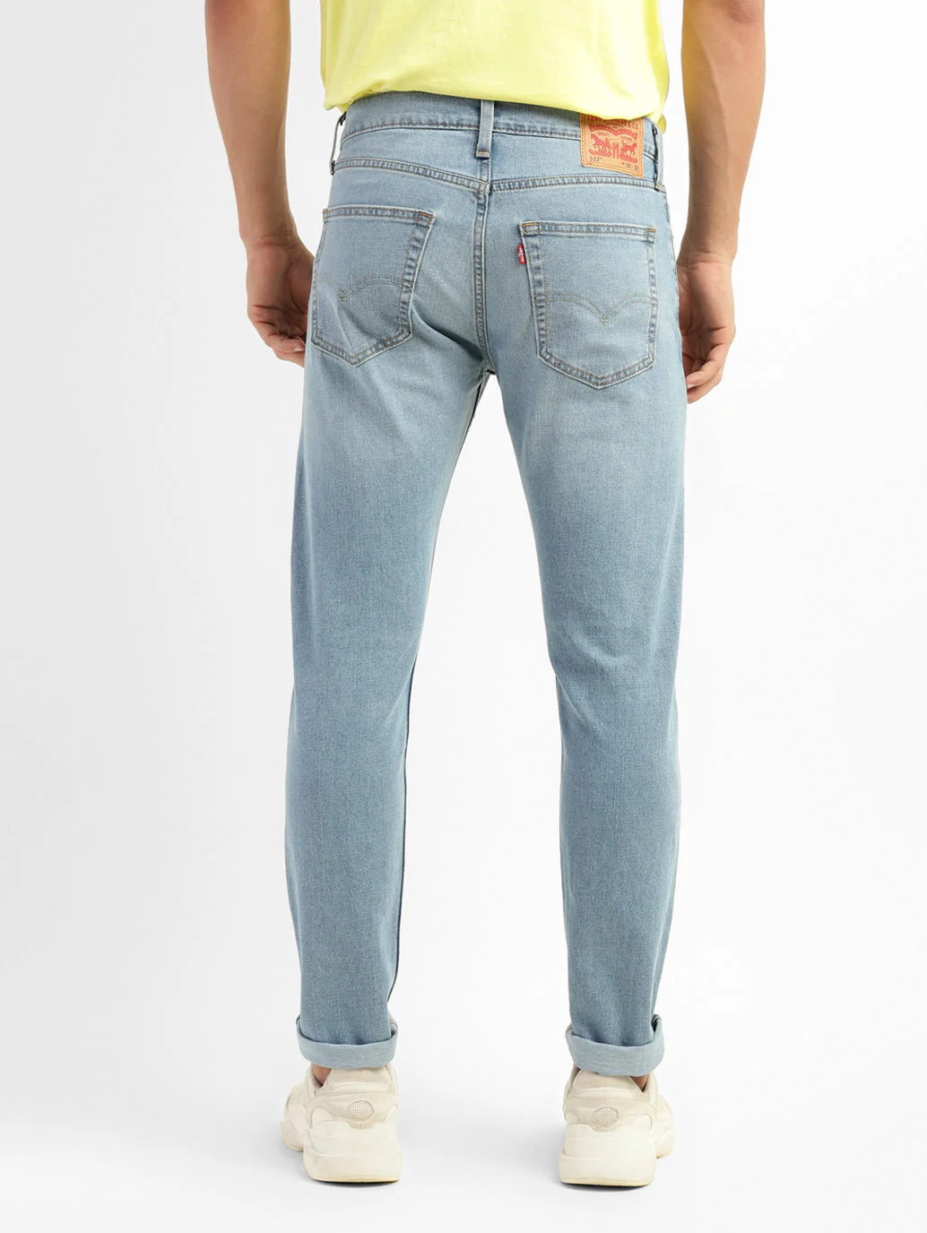 Men's 512 Blue Slim Tapered Fit Mid Rise Jeans - Image 3
