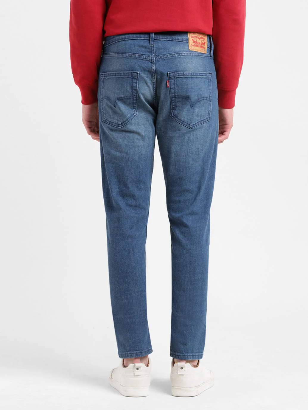 Men's 512 Blue Slim Tapered Fit Mid Rise Jeans - Image 3