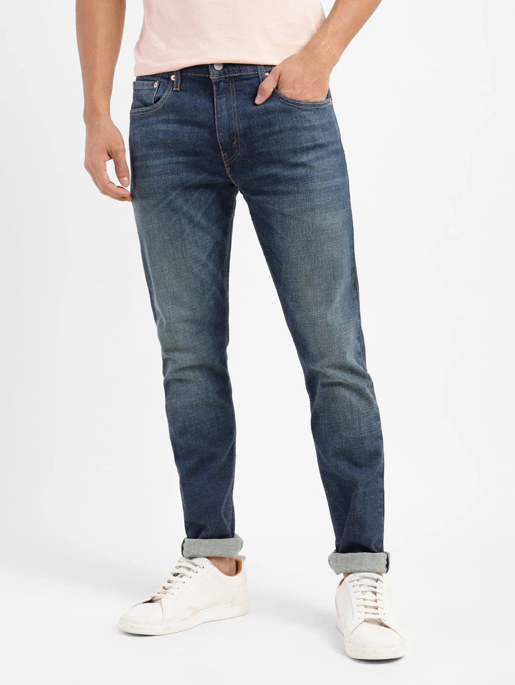 Men's 512 Blue Slim Tapered Fit Mid Rise Jeans - Image 2