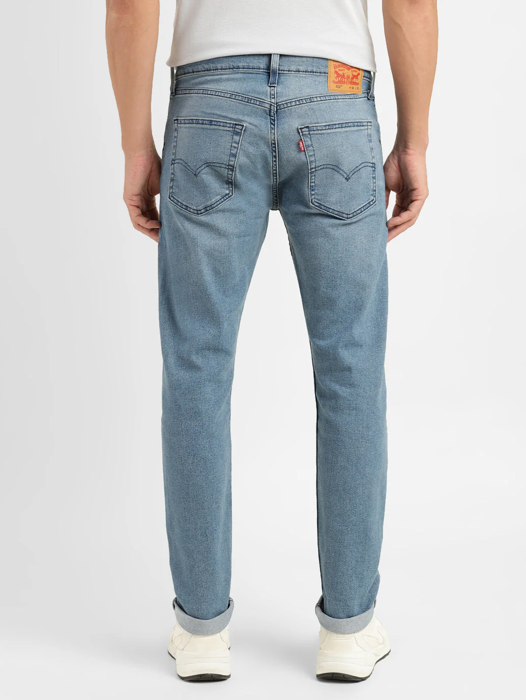 Men's 512 Blue Slim Tapered Fit Mid Rise Jeans - Image 3