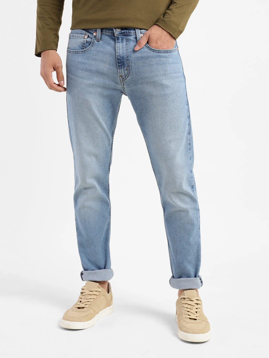 Men's 512 Blue Slim Tapered Fit Mid Rise Jeans - Image 2