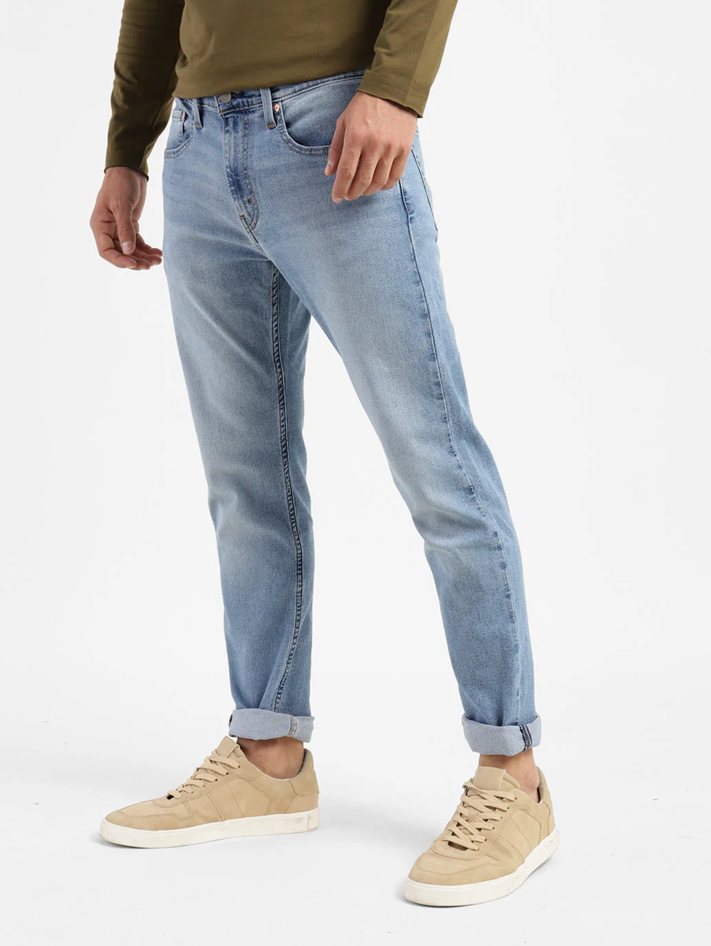 Men's 512 Blue Slim Tapered Fit Mid Rise Jeans - Image 5