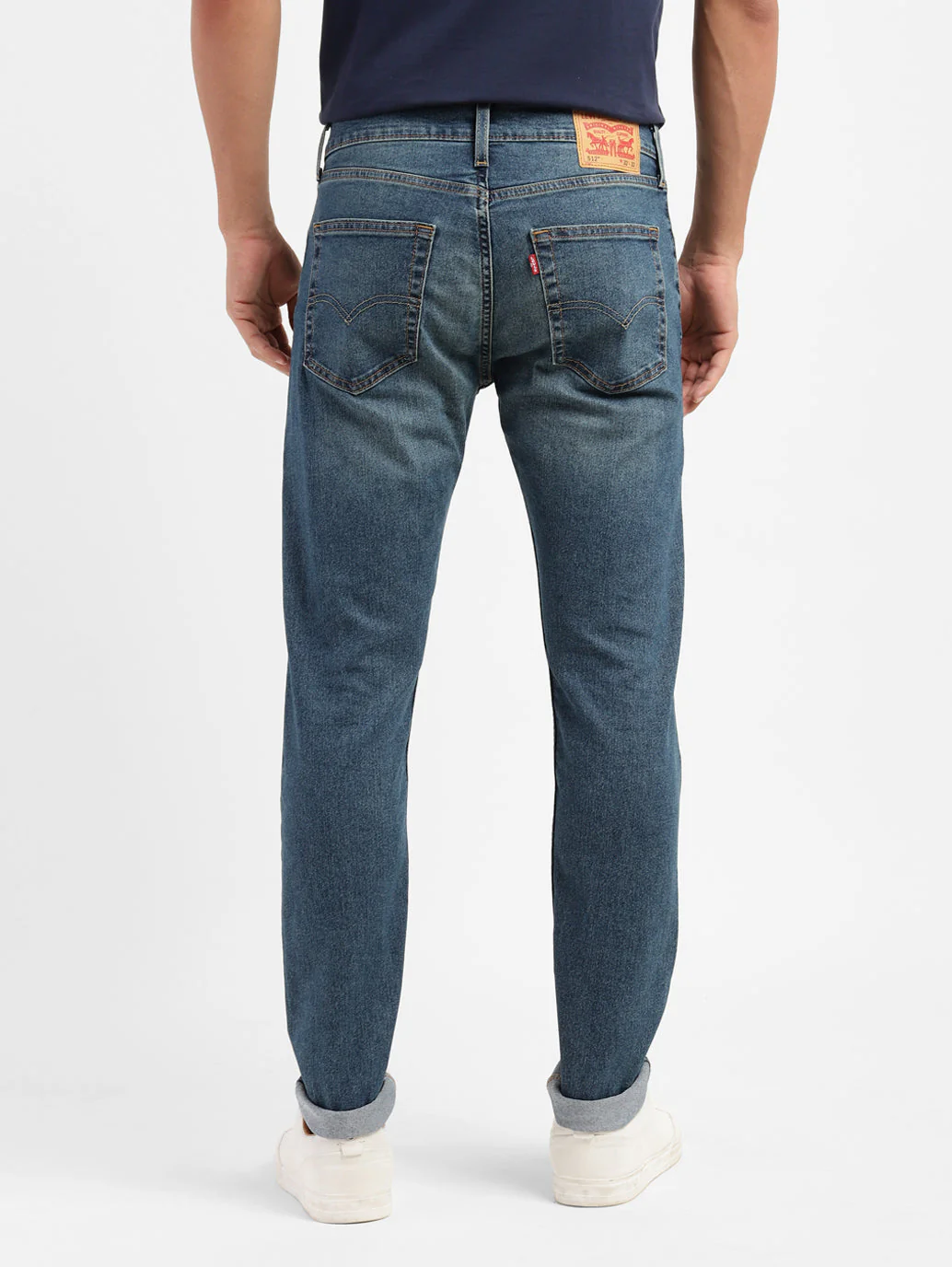 Men's 512 Blue Slim Tapered Fit Mid Rise Jeans - Image 3