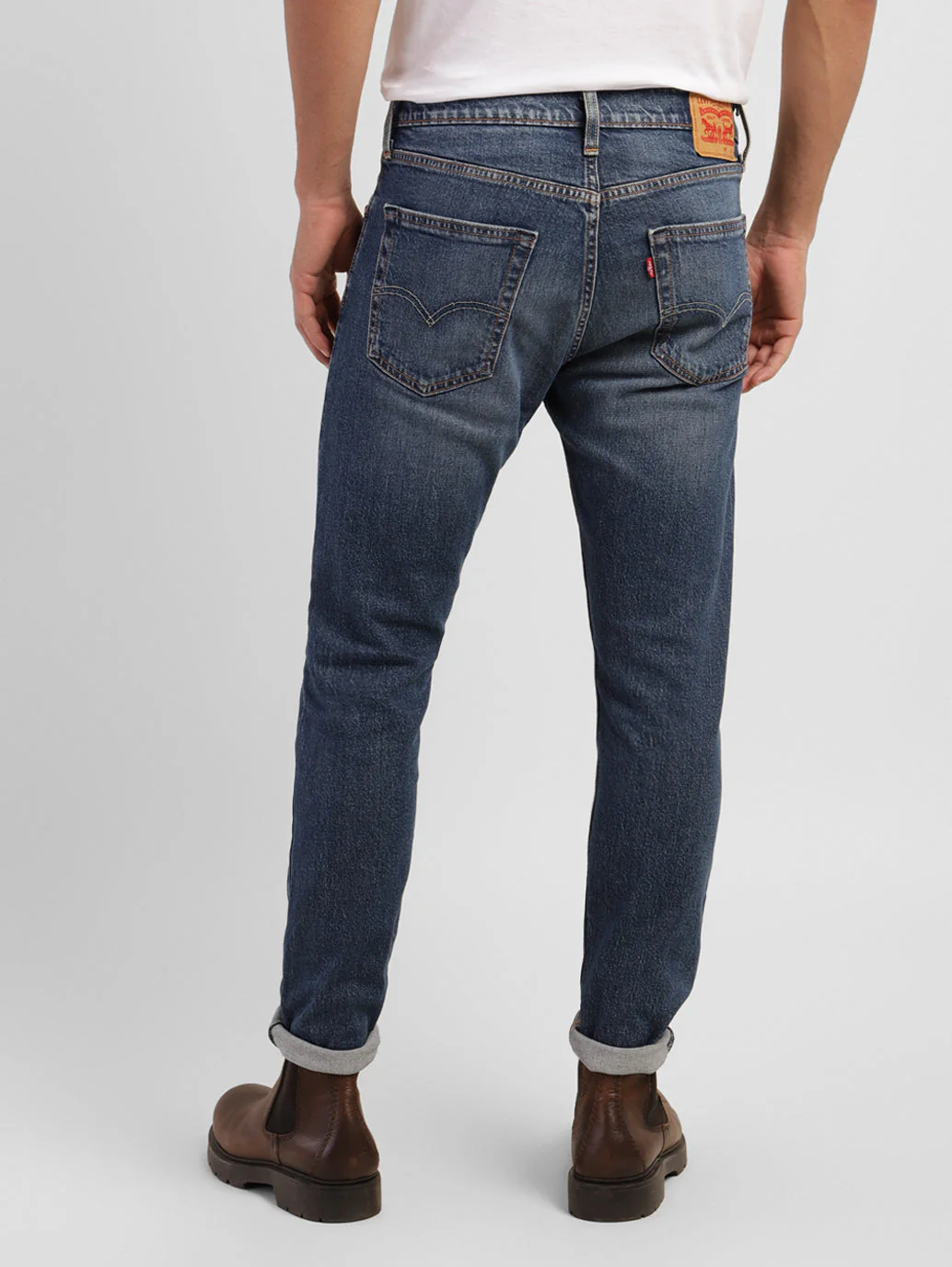 Men's 512 Blue Slim Tapered Fit Mid Rise Jeans - Image 3