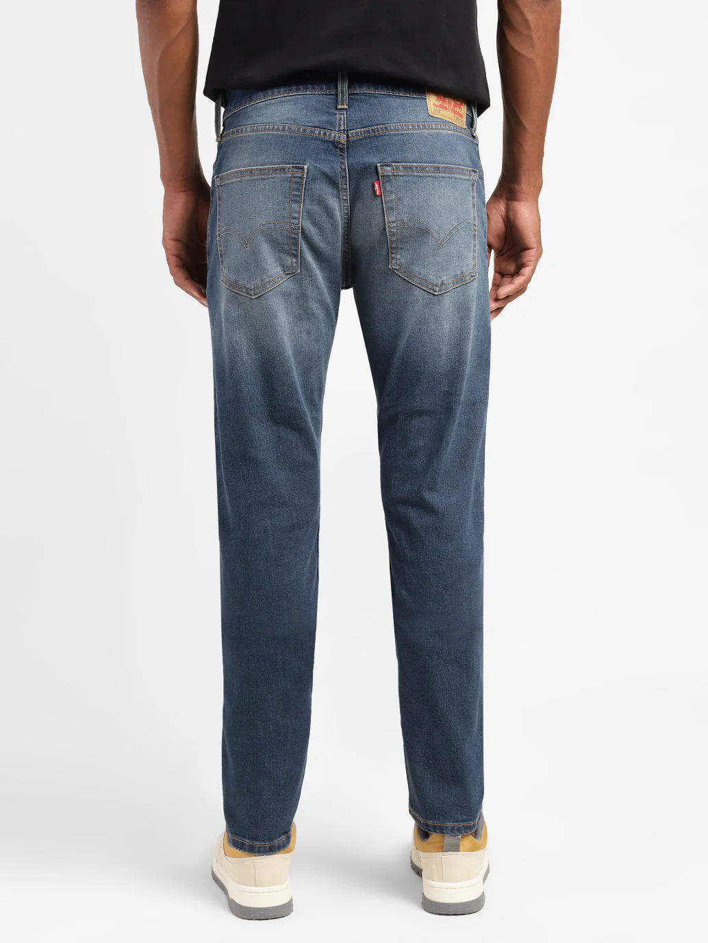 Men's 512 Blue Slim Tapered Fit Mid Rise Jeans - Image 3