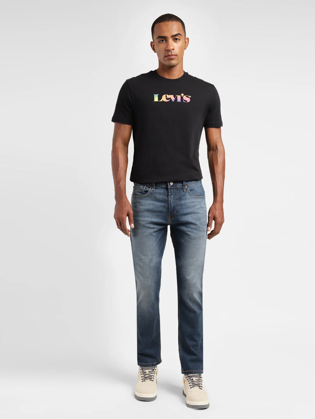 Men's 512 Blue Slim Tapered Fit Mid Rise Jeans - Image 6