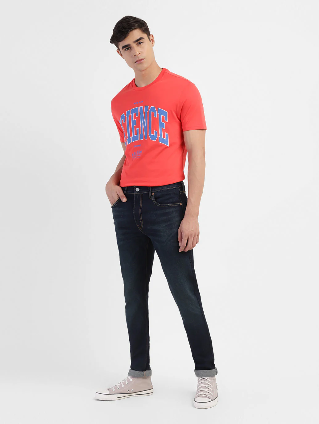 Men's 512 Blue Slim Tapered Fit Mid Rise Jeans