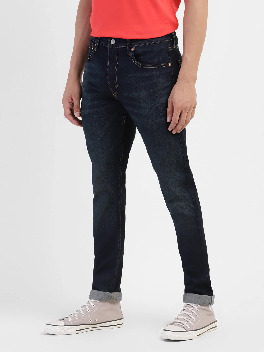 Men's 512 Blue Slim Tapered Fit Mid Rise Jeans - Image 5