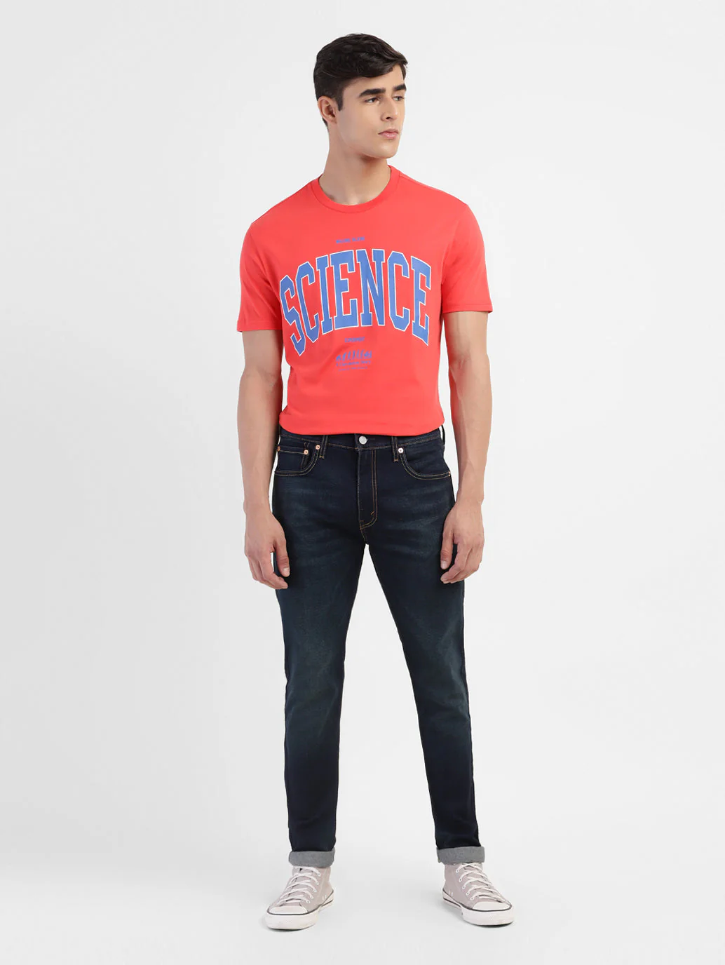 Men's 512 Blue Slim Tapered Fit Mid Rise Jeans - Image 6