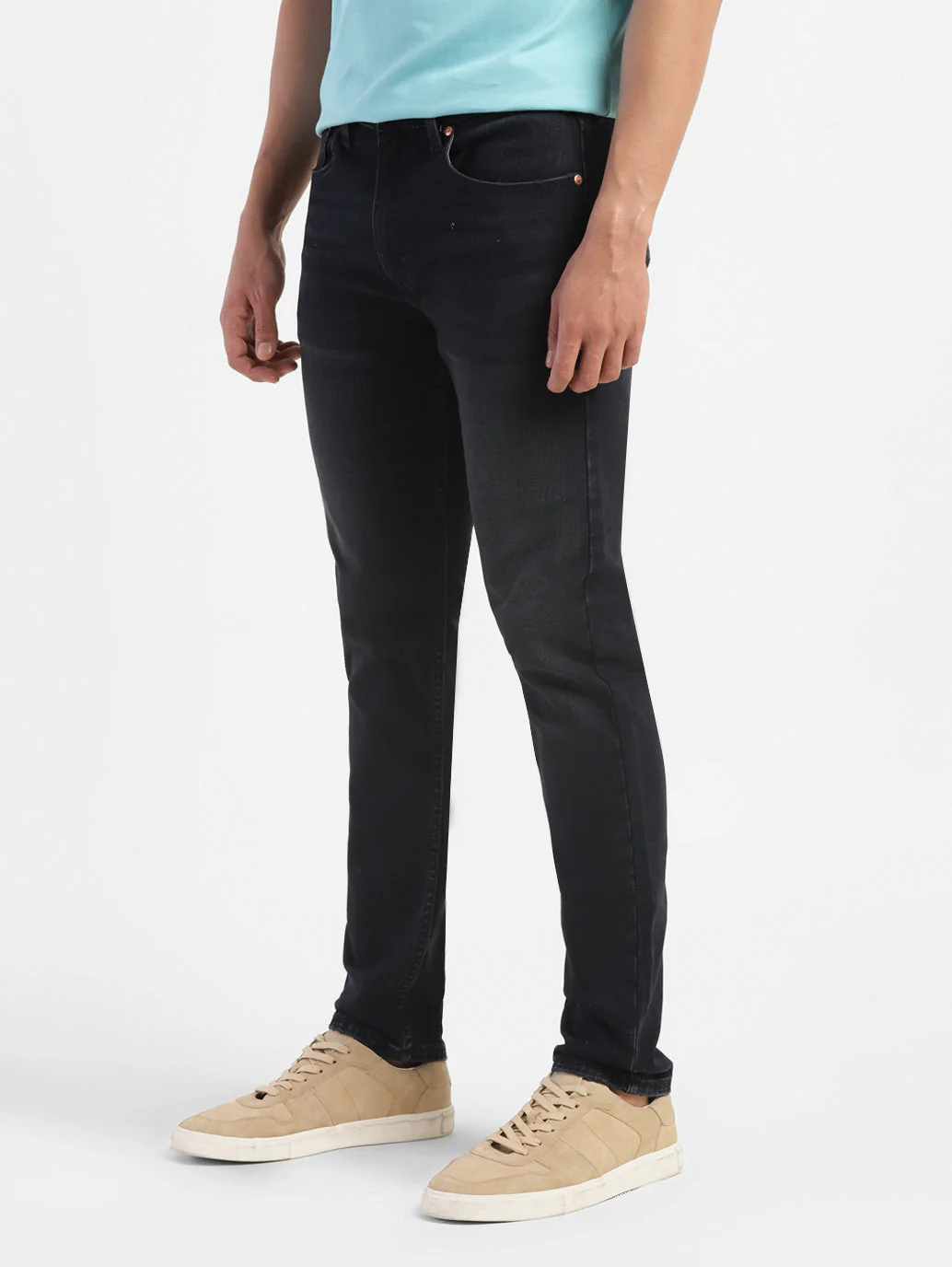 Men's 512 Blue Slim Tapered Fit Mid Rise Jeans - Image 5