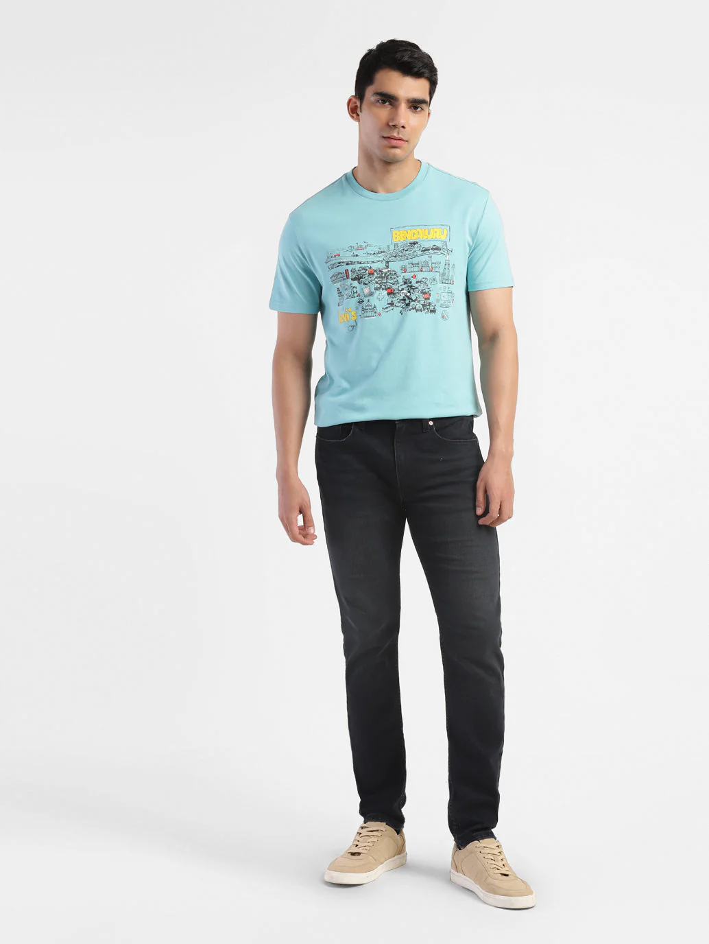 Men's 512 Blue Slim Tapered Fit Mid Rise Jeans - Image 6