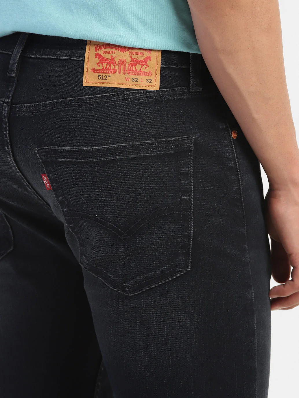Men's 512 Blue Slim Tapered Fit Mid Rise Jeans - Image 8