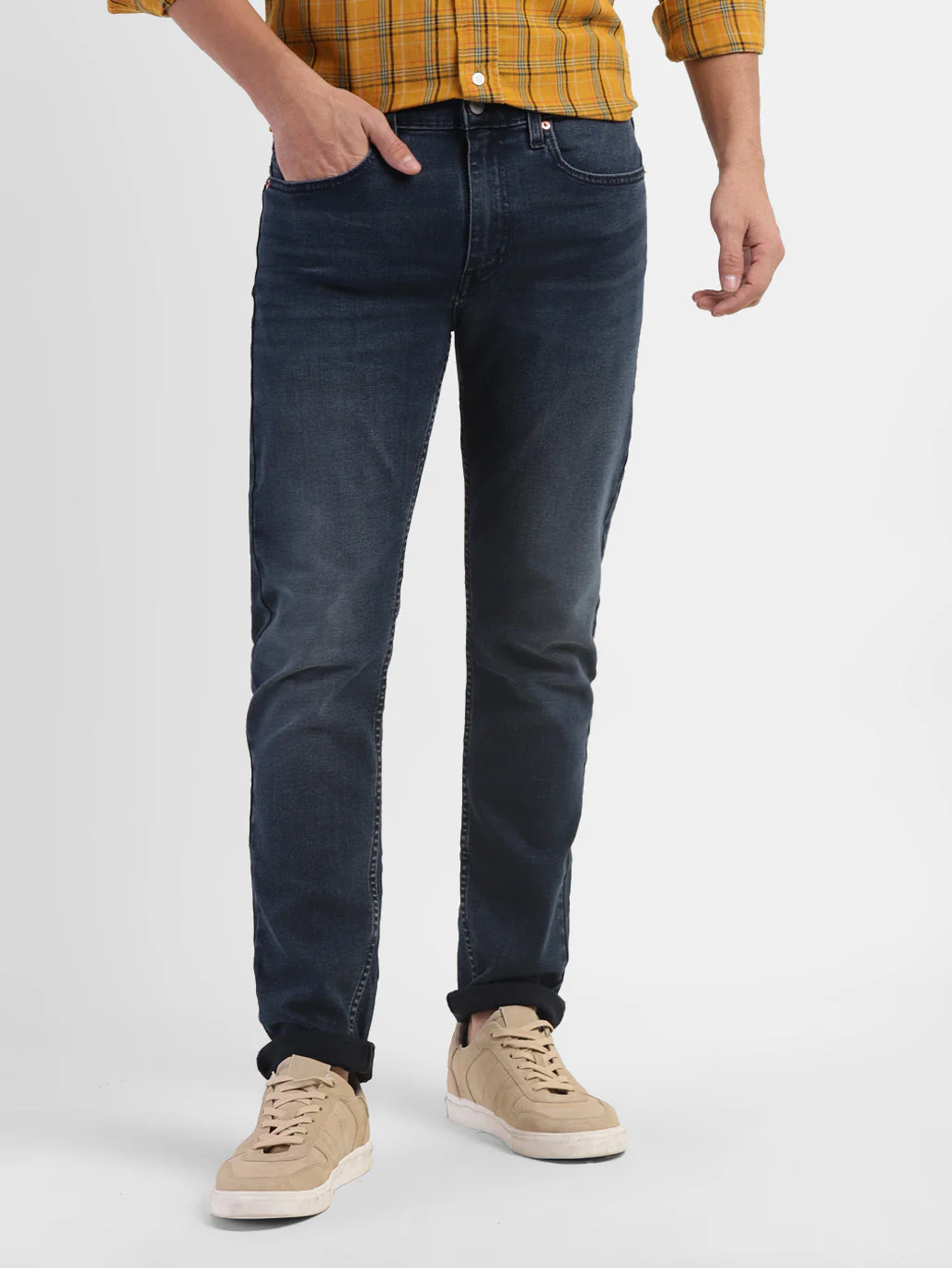 Men's 512 Blue Slim Tapered Fit Mid Rise Jeans - Image 2