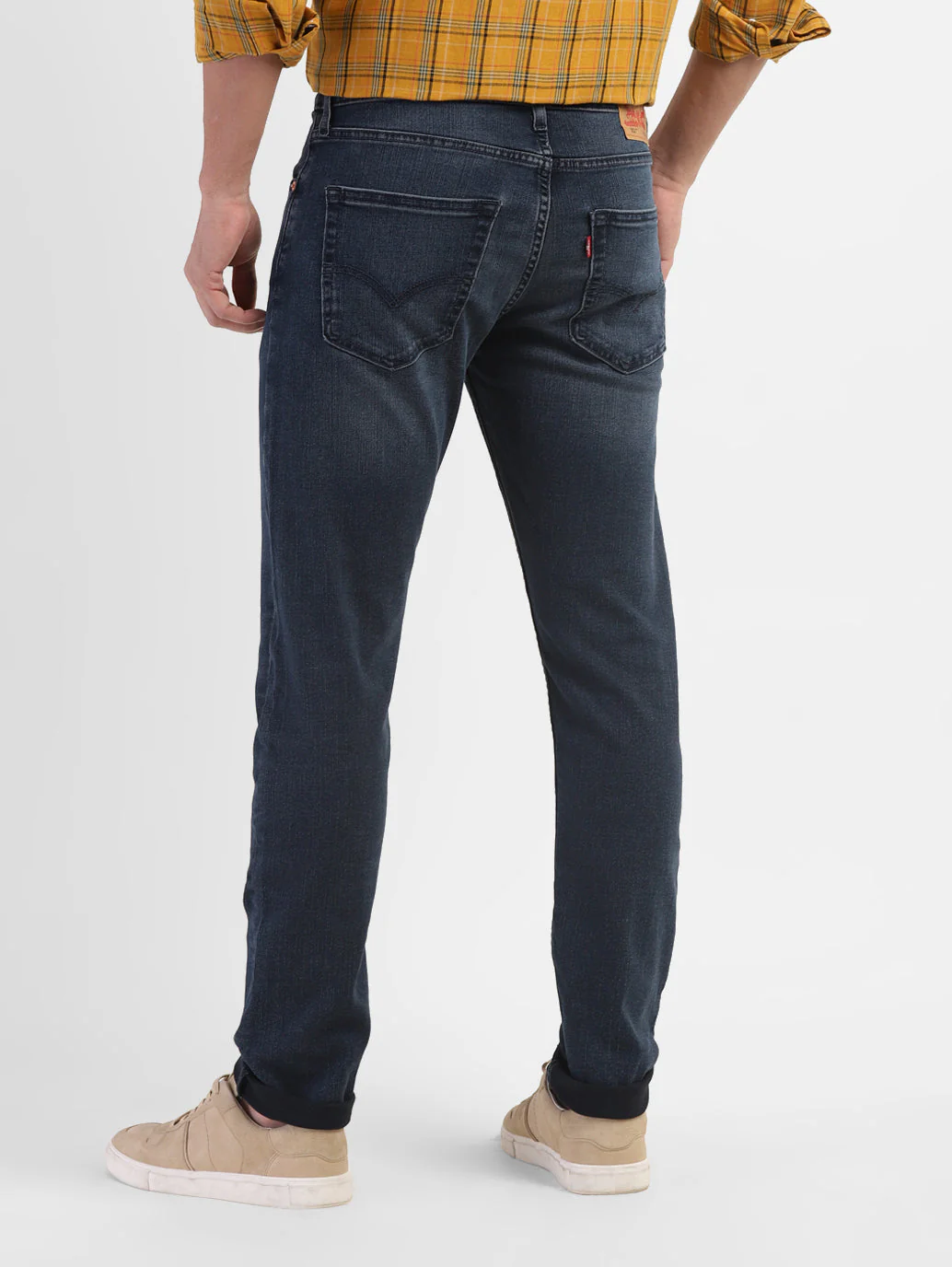 Men's 512 Blue Slim Tapered Fit Mid Rise Jeans - Image 3